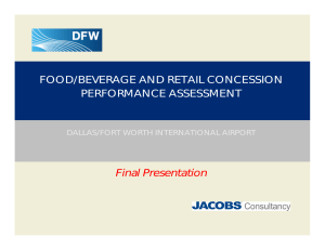 food/beverage and retail concession