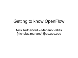 Getting to know OpenFlow