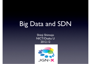 Big Data and SDN