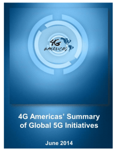 4G Americas' Summary of Global 5G Initiatives