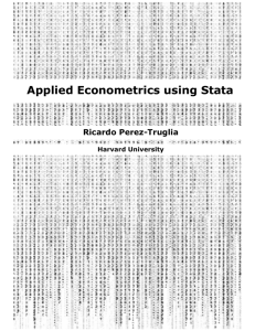 Applied Econometrics using Stata