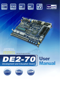 DE2 Development and Education Board User Manual