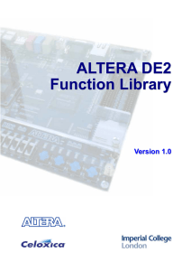 DE2 Function Library - home page vinlai.com