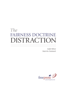 The Fairness Doctrine Distraction