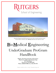 BioMedical Engineering - Rutgers University School of Engineering