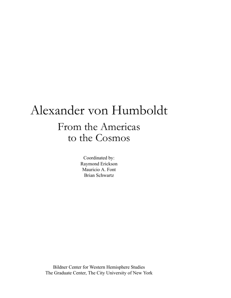 Alexander von Humboldt