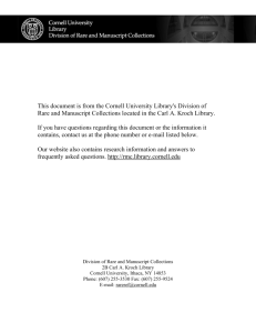 This document is from the Cornell University Library's Division of