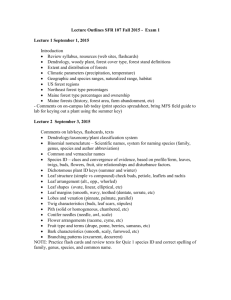 Exam 1 Lect Outlines - University of Maine System