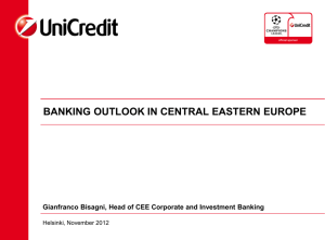 Banking outlook in Central Eastern Europe