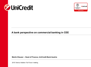 A bank perspective on commercial banking in CEE