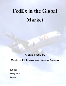 FedEx in the Global Market