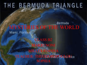 THE TRIANGLE OF BERMUDA