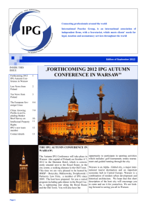 IPG Newsletter, September 2012