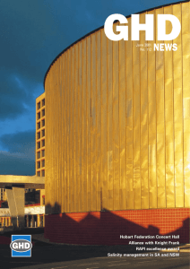 GHDJune 2001 No. 112 NEWS Hobart Federation Concert Hall
