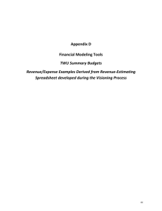 Appendix D: Financial Modeling Tools
