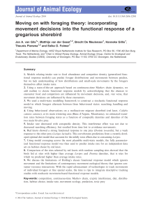 Moving on with foraging theory: incorporating movement