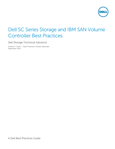 Dell SC Series Storage and IBM SAN Volume Controller Best