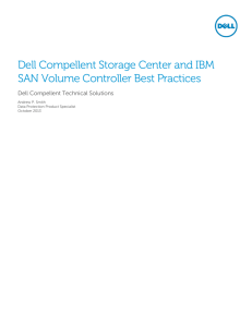 Dell Compellent Storage Center and IBM SAN Volume Controller