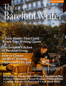 Barefoot Writer Magazine - Sally Eastwood - Freelance Writer