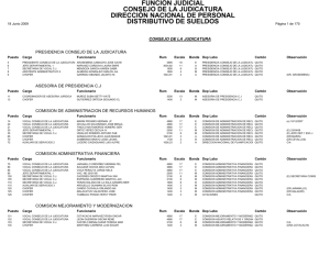 distributivo de sueldos - Función Judicial de Pichincha