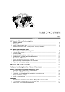 TABLE OF CONTENTS - Inter