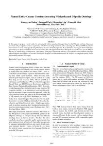 Named Entity Corpus Construction using Wikipedia and DBpedia