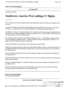 2004-11-04 News Clips - McCarran International Airport