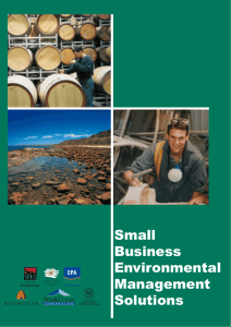 Small Business Environmental Management Solutions