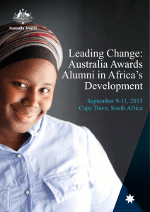 Leading Change: Australia Awards Alumni in Africa's Development