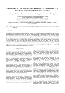 combination of low-pulse als data and terrasar