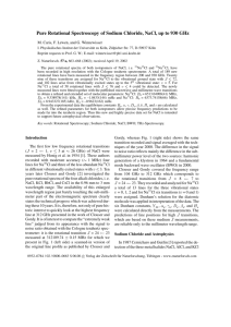 Pure Rotational Spectroscopy of Sodium Chloride, NaCl, up to 930