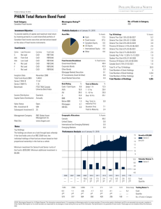 PH&N Total Return Bond Fund - RBC Global Asset Management