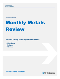 Monthly Metals Review -January 2016