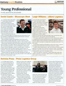 2011 Logistics Magazine Mercury Awards