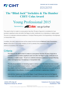 Young Professional/ Colas Award 2015