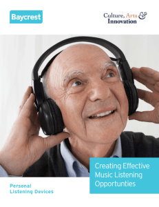 Creating Effective Music Listening Opportunties