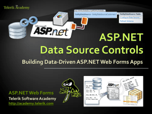 ASP.NET Data Source Controls