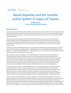 Racial Disparities and the Juvenile Justice System