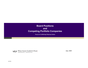 Board Positions and Competing Portfolio Companies