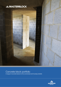 Masterblock Product Portfolio Concrete Blocks