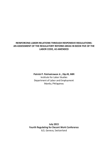 REINFORCING LABOR RELATIONS THROUGH RESPONSIVE