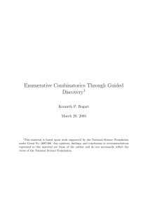 Enumerative Combinatorics Through Guided Discovery