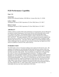 FGD Performance Capability