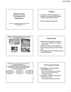 Metal-Forging Processes and Equipment