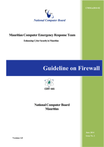 Guideline on Firewall - Cert-Mu