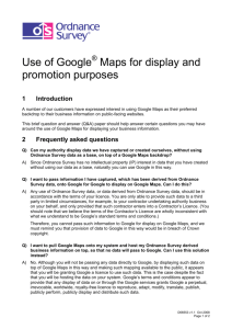 95 KB pdf: Use of Google Maps for display and promotion purposes