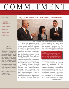 Winter 2015 - The Cornell Commitment