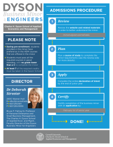 Business Minor for Engineers Flyer