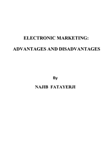 Electronic Marketing: Advantages