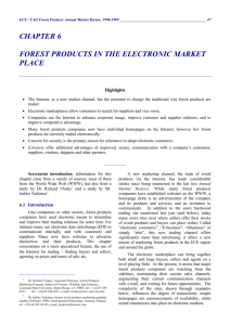 chapter 6 forest products in the electronic market place